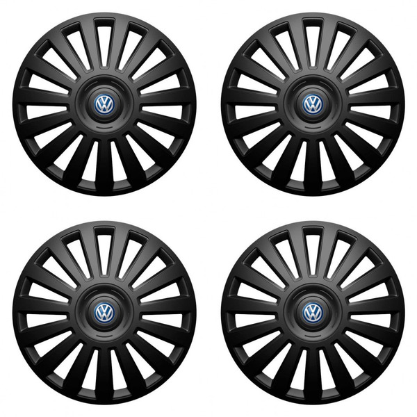 puklice pre  VW (modré) 16 Luxury black