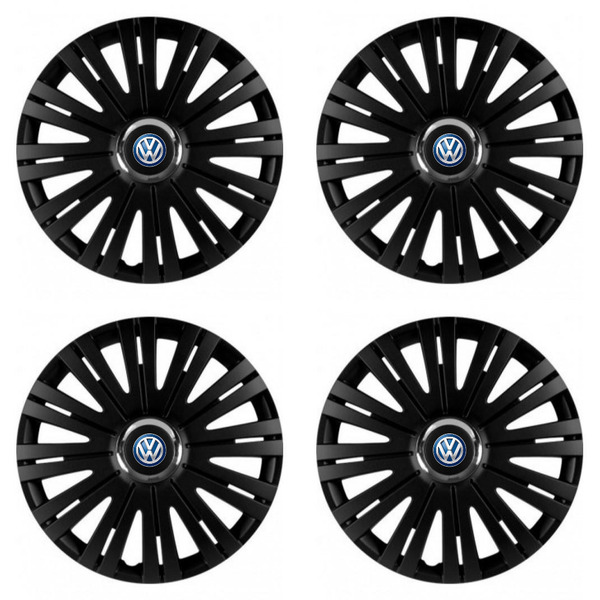 puklice pre  VW (modré) 16 ACTIVE RC BLACK