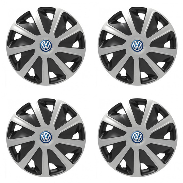 puklice pre  VW (modré) pre dodávky 16 Craft silver and black