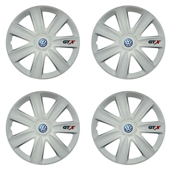 puklice pre  VW (modré) 16 GTX carbon white